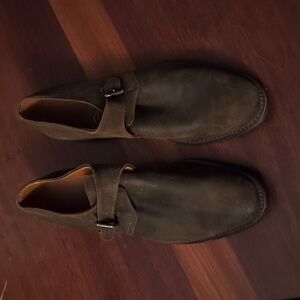 Unique Allen Edmonds Men's Rough Brown Leather Shoes Size 11.5D